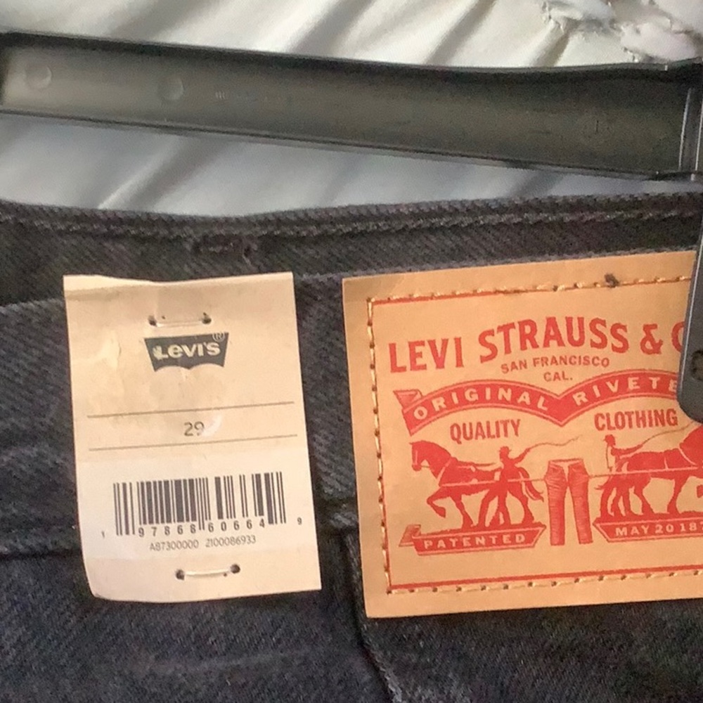 Levi's Black Midi A-Line Skirt for Work - Picture 5 of 6